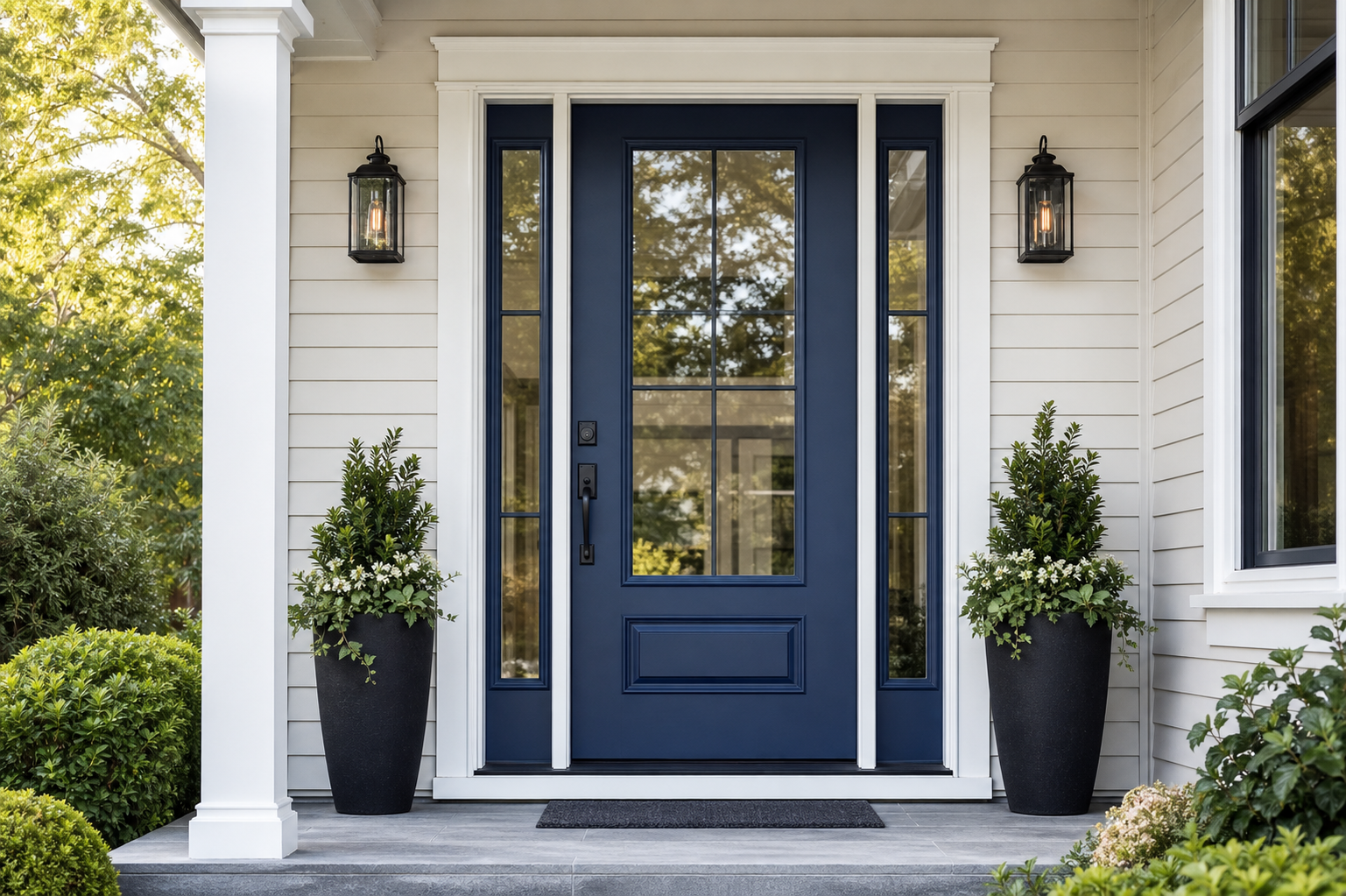 Entry door installation
