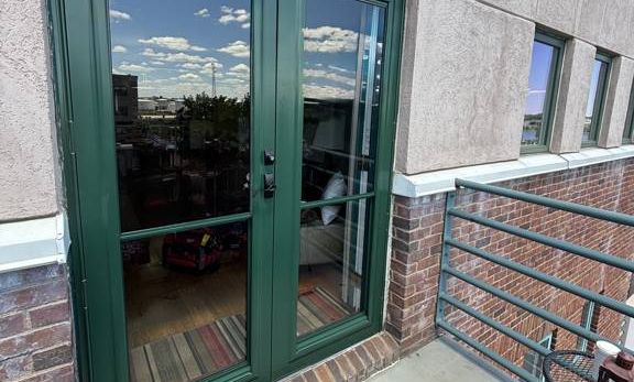 French Patio Doors for a Balcony Unit in Georgetown, MA